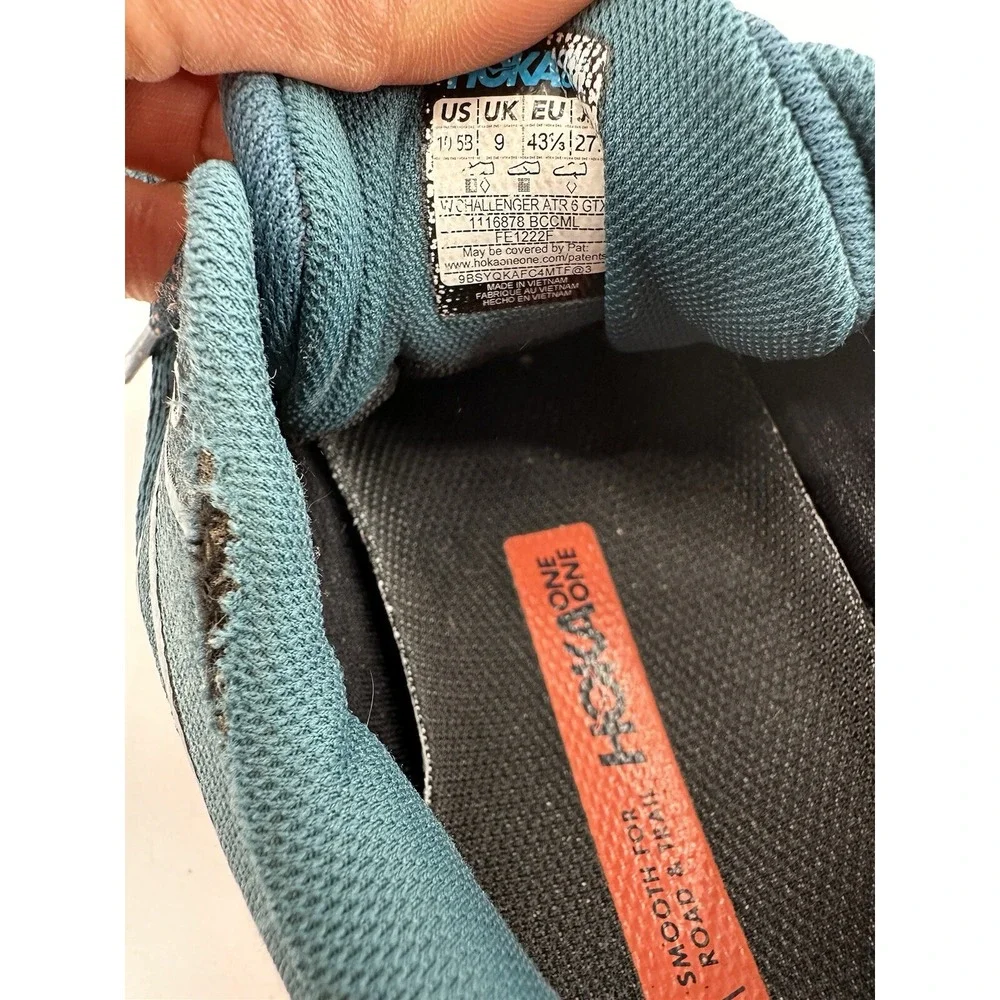 Hoka One One Challenger ATR 6 GTX 1116878 Blue Running Shoes‎ Sneakers W's 10.5B